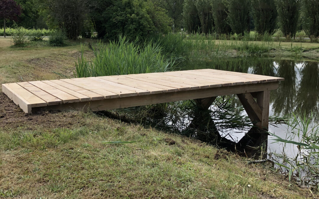 Création d’un ponton à Couddes