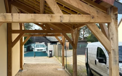 Carport en chêne massif à Contres