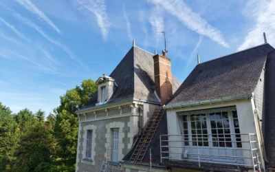 Réfection de zinguerie sur une demeure du XVIe siècle à Contres